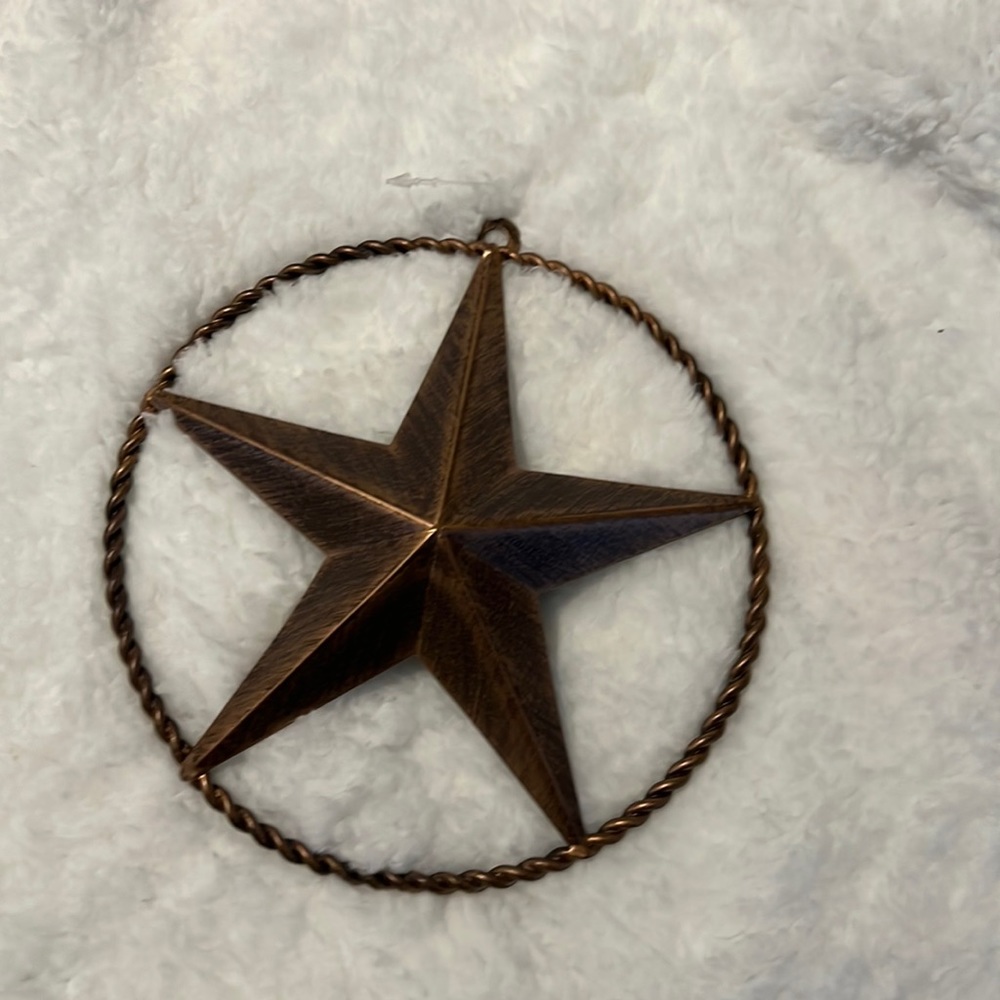 County Rustic Brass Star